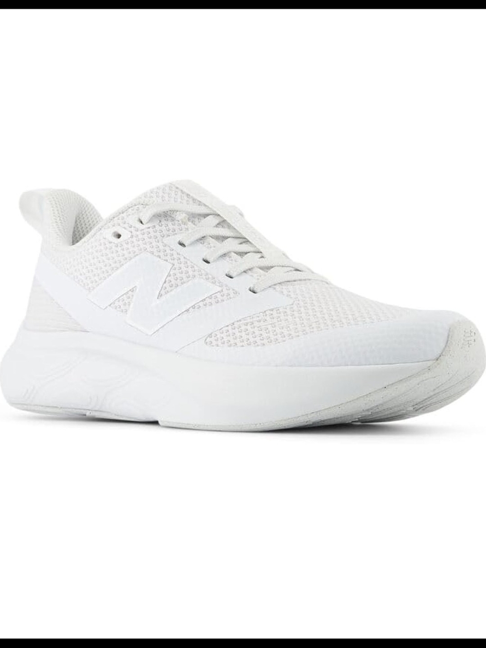 New Balance Kids White Mesh Athletic Sneakers